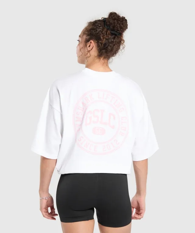 Gymshark GSLC Weight Graphic T-Shirt - White