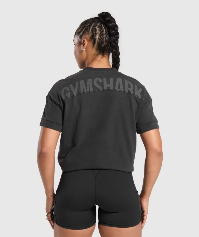 Gymshark Elevated  Power T-Shirt - Black