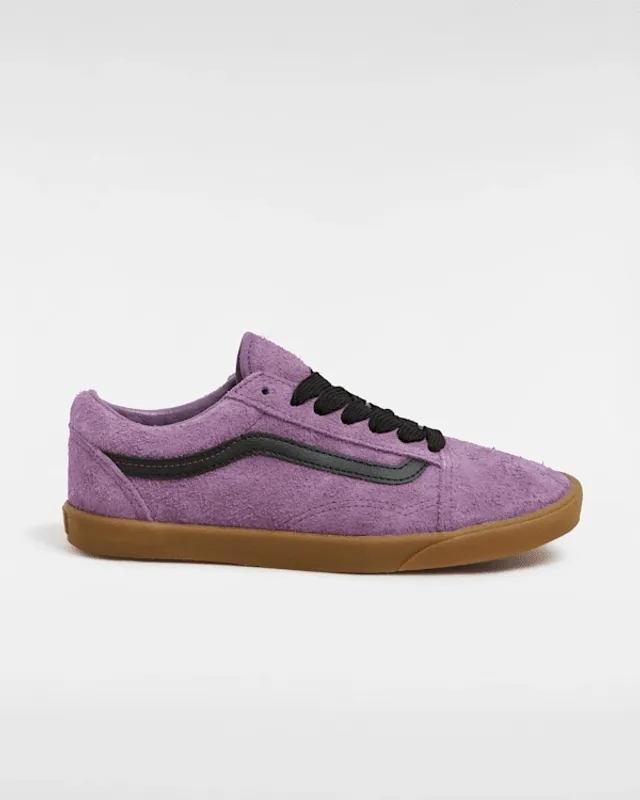 Vans - Old Skool Lowpro Hairy Suede Shoes, Man, Purple