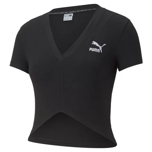 Puma Puma Sportstyle Classic V T Shirt Womens - Black