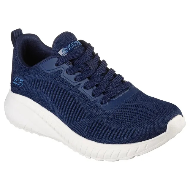 Skechers Women's BOBS Sport Squad Chaos - Face Off Sneaker in Navy Blue