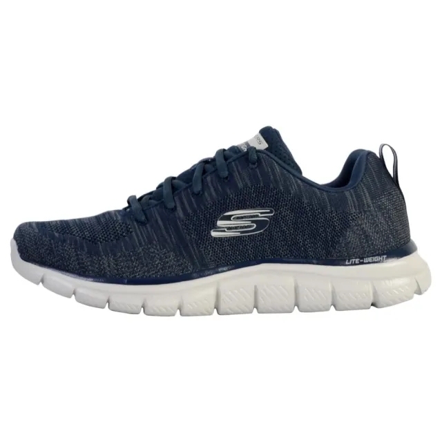 Skechers Men's Track - Front Runner Sneaker in Navy Blue/Gray
