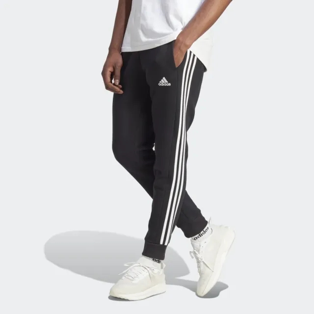 adidas Essentials Fleece 3-Stripes Tapered Cuff Joggers