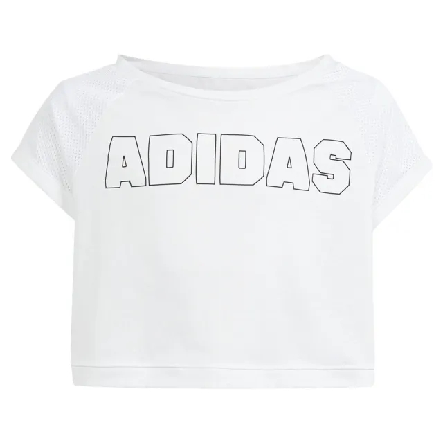 adidas AEROREADY Cropped Dance T-Shirt Girls - White