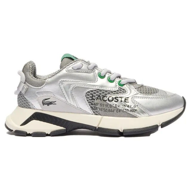 Lacoste l003 neo trainers in grey multi