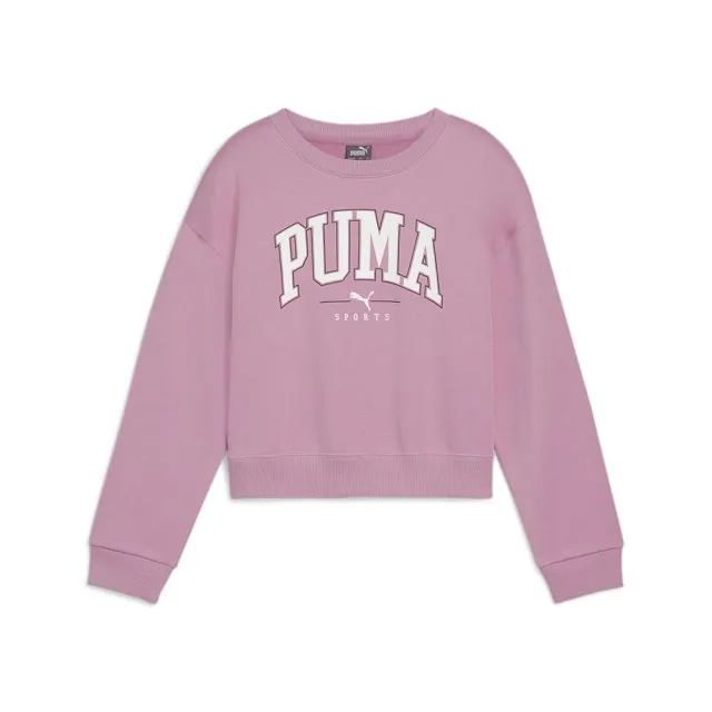 Puma SQUAD Girls Crew Sweat Top - Pink