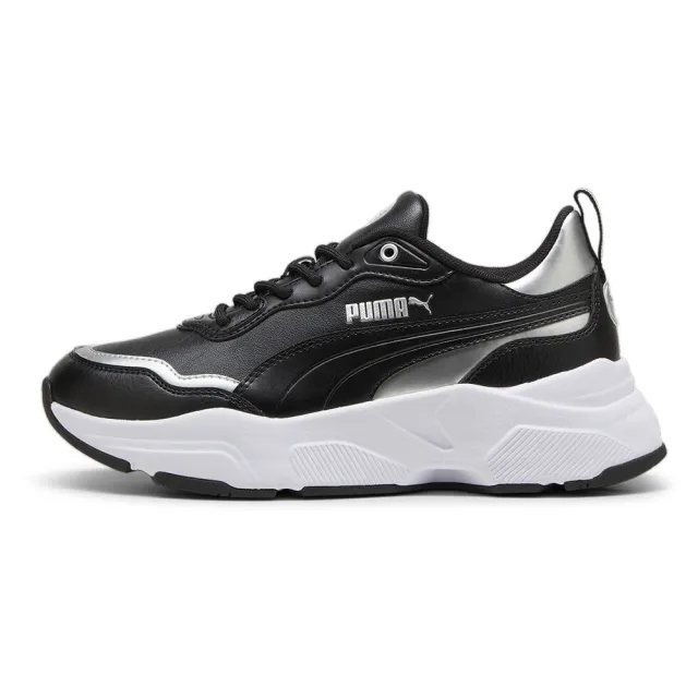 PUMA Cassia Rose Metallic Dream Sneakers Women, Black/Silver/Matte Silver