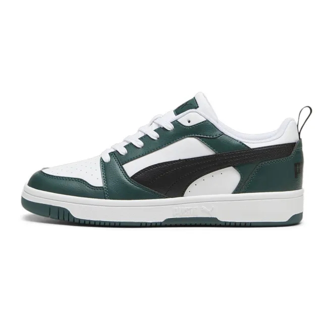 PUMA Rebound V6 Low Sneakers, White/Black/Dark Myrtle