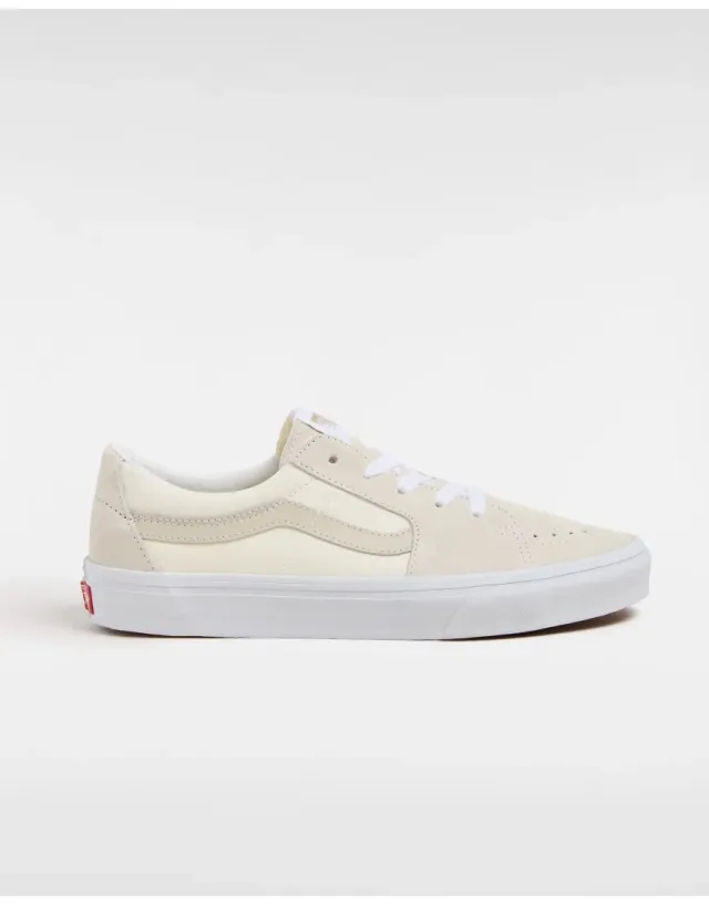 Vans Sk8-Low Trainers In Cream-White