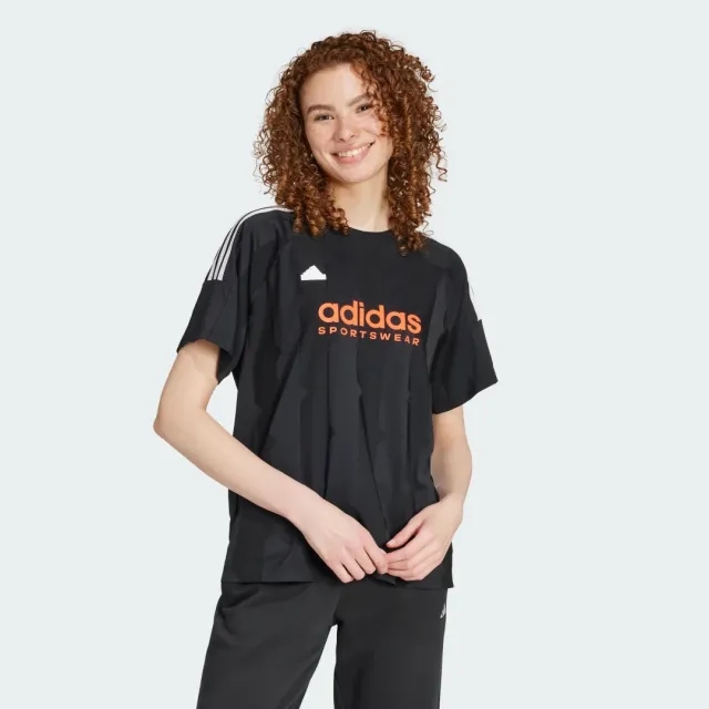 adidas Tiro Cut 3-Stripes Jacquard Boyfriend T-Shirt