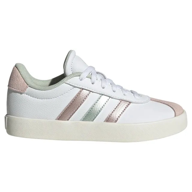 adidas  VL COURT 3.0 K  girls's Children's Shoes (Trainers) in White