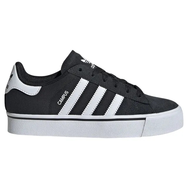 adidas Originals adidas black & white campus vulc Youth trainers