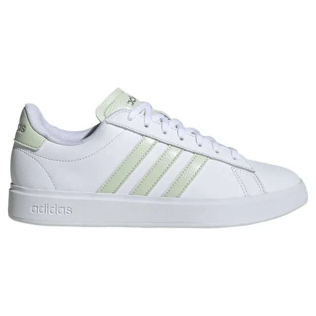 adidas Women's Grand Court 2.0 Trainers - Cloud White/Linen Green/Matte Silver -  Size: UK 8