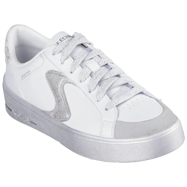 Skechers Women's Hiland - Quite Chic Sneaker in White/Silver