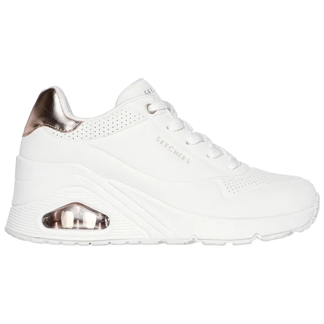Skechers Women's Uno Wedge - HI Steps Sneaker in White