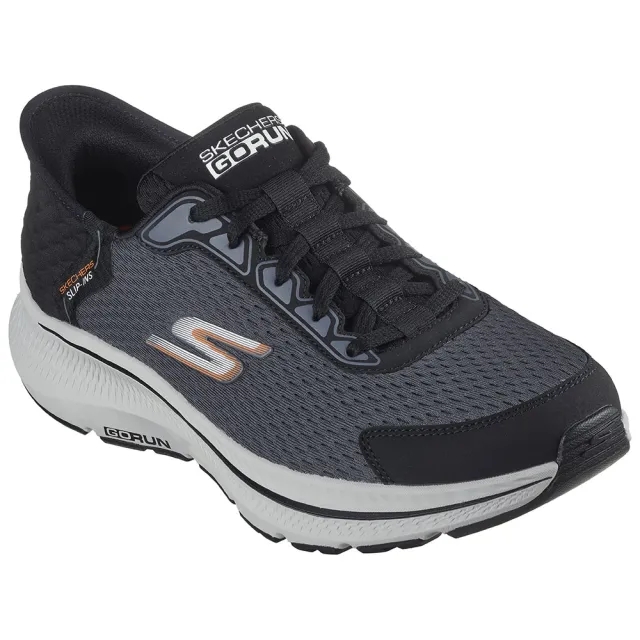 Skechers Men's Slip-ins: GO RUN Consistent - Empowered Sneaker in Black/Charcoal