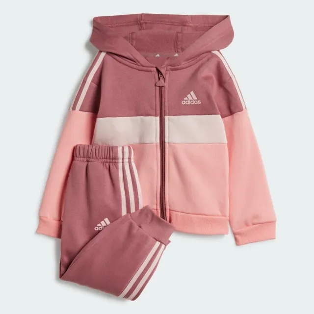 adidas Tiberio 3-Stripes Colorblock Fleece Track Suit Kids