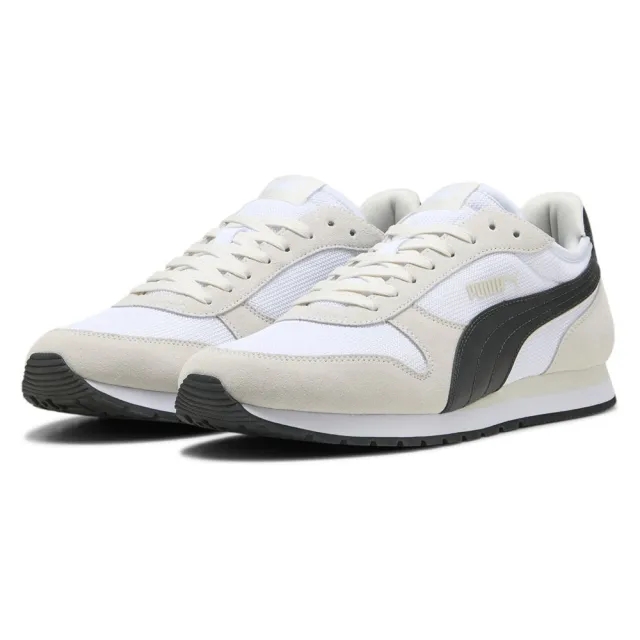 PUMA St Miller Lace Up Trainers, White/Black