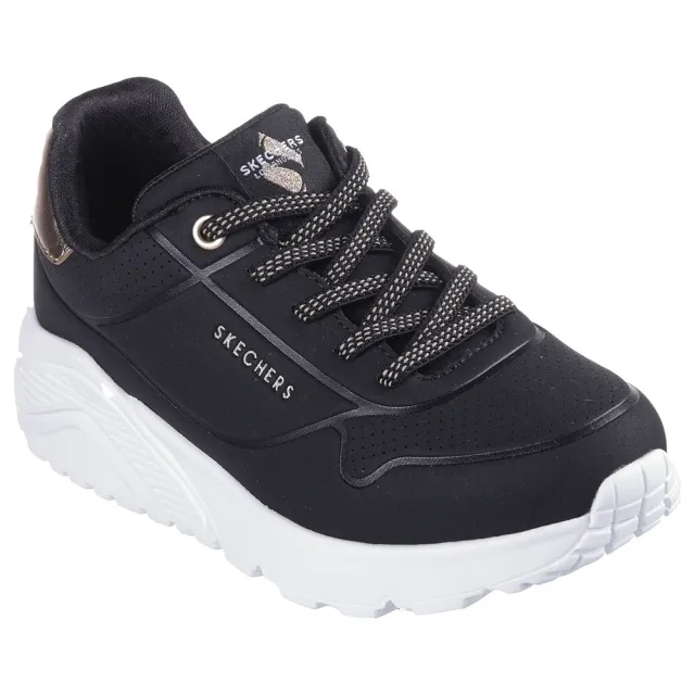 Skechers Girls Uno Lite Sneaker in Black