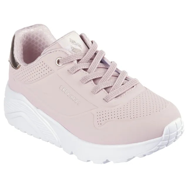 Skechers Girls Uno Lite Sneaker in Mauve