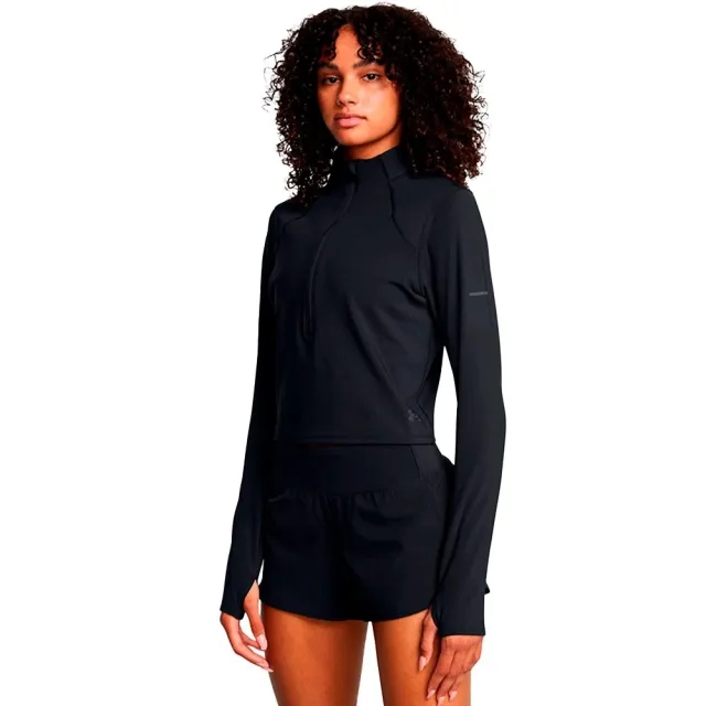 Under Armour Launch Elite Half Zip Running Shirt Women - Black