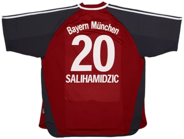 adidas 2001-02 Bayern Munich Home Shirt Salihamidzic #20 - 7/10 - (XXL)