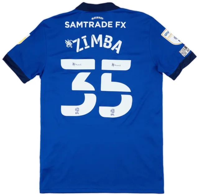 adidas 2021-22 Cardiff Match Issue Home Shirt Zimba #35