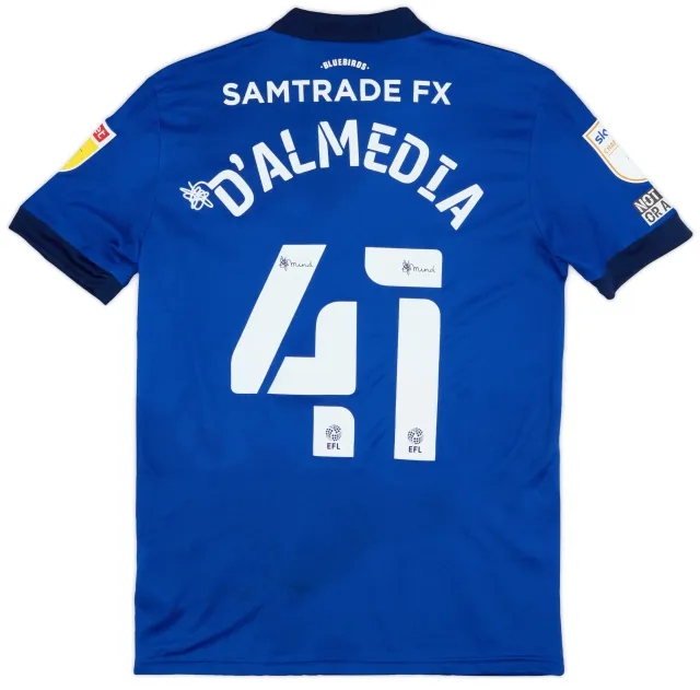 adidas 2021-22 Cardiff Match Issue Home Shirt D'Almedia #41