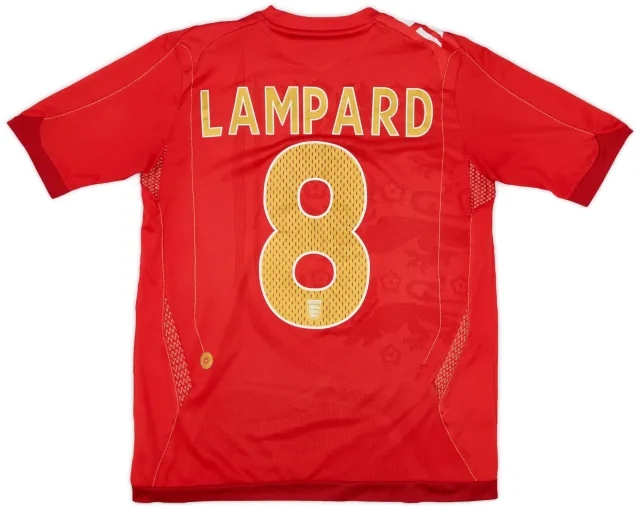 Umbro 2006-08 England Away Shirt Lampard #8 - 8/10 - (XL.Boys)