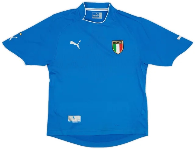 Puma 2003-04 Italy Home Shirt - 9/10 - (L)