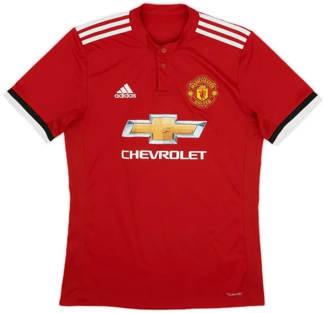 adidas 2017-18 Manchester United Home Shirt - 5/10 - (M)