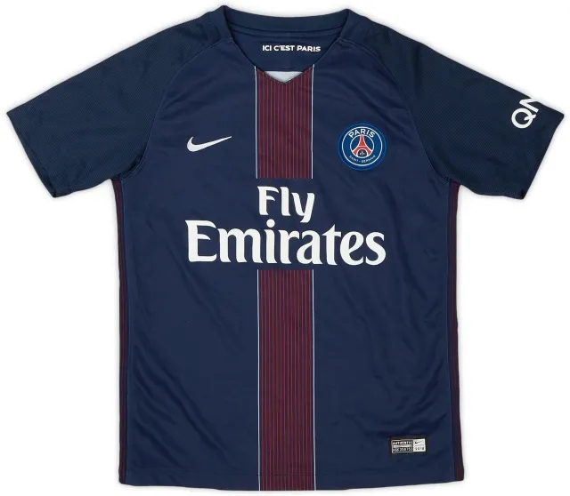 Nike 2017-18 Paris Saint-Germain Home Shirt - 9/10 - (M.Boys)