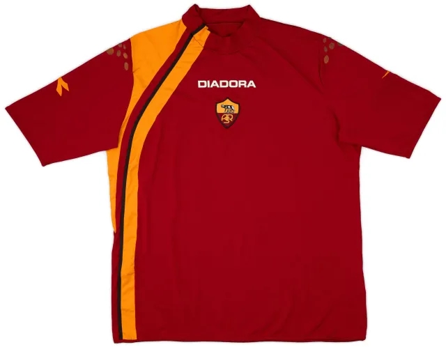 Diadora 2005-06 Roma Home Shirt - 7/10 - (XXL)
