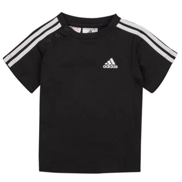 adidas Stripe Essential T Shirt - Black
