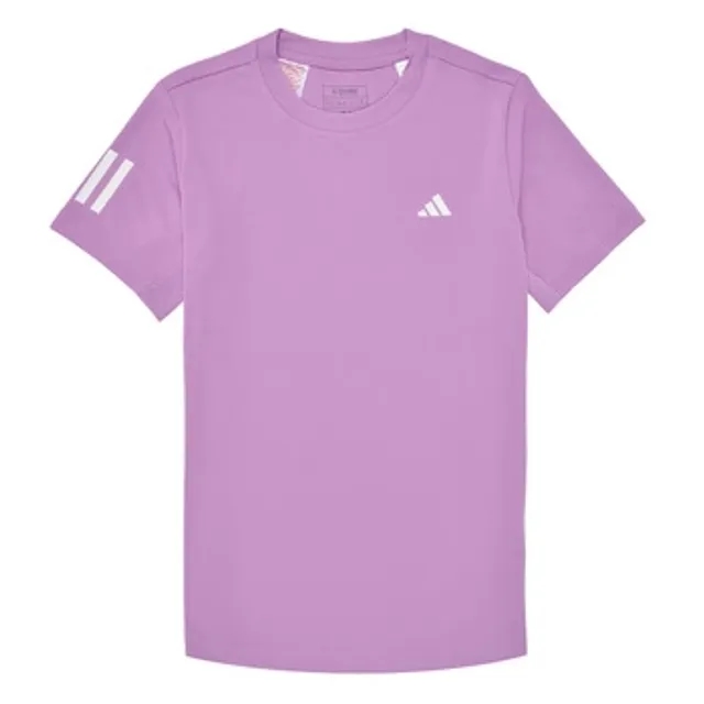 adidas    girls's Children's T shirt in Purple