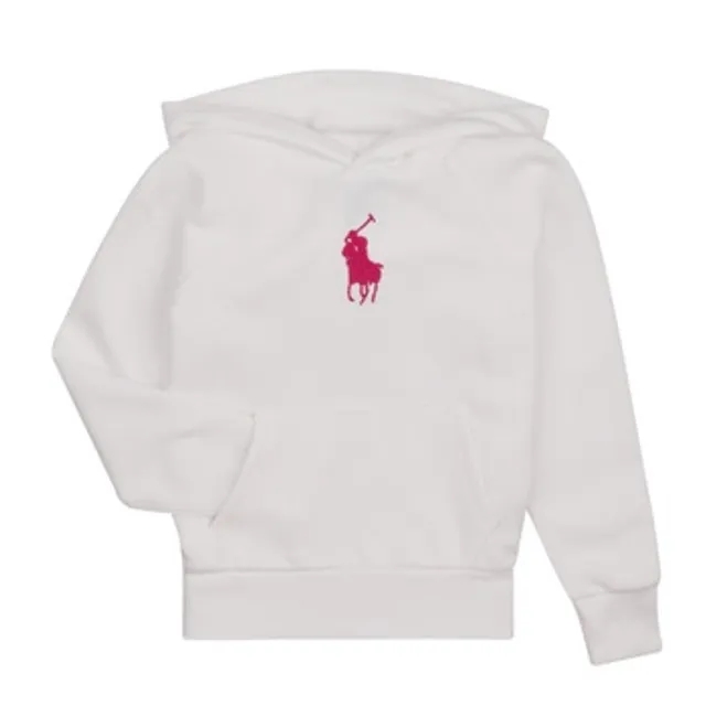 Polo Ralph Lauren  BIG PP PO HD-KNIT SHIRTS-SWEATSHIRT  girls's Children's Sweatshirt in White