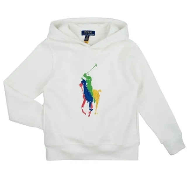 Polo Ralph Lauren  PO HOOD-KNIT SHIRTS-SWEATSHIRT  girls's Children's Sweatshirt in White
