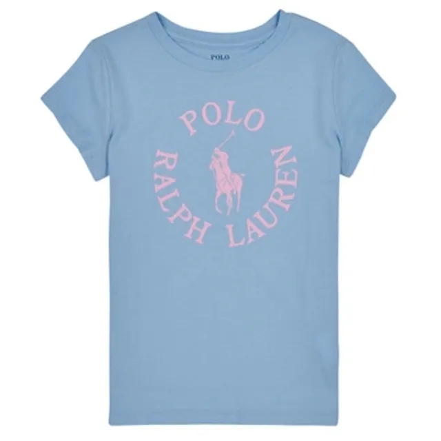 Polo Ralph Lauren  SS GRAPHIC T-KNIT SHIRTS-T-SHIRT  girls's Children's T shirt in Blue