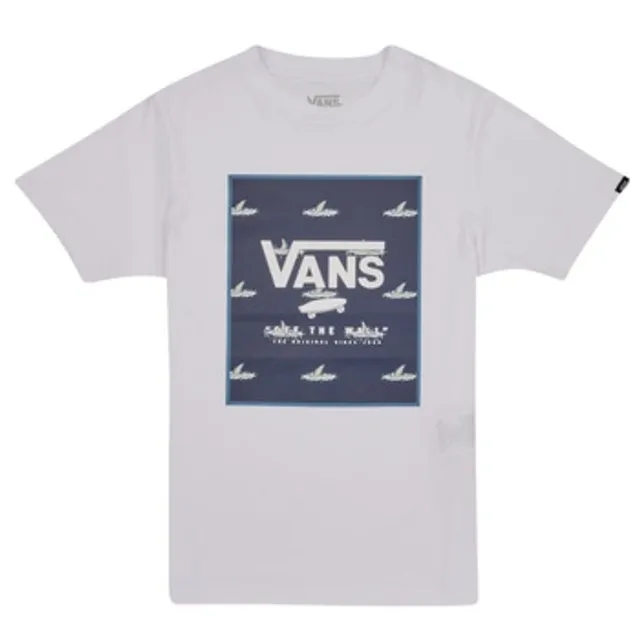 Vans  PRINT BOX BOYS  boys's Children's T shirt in Blue