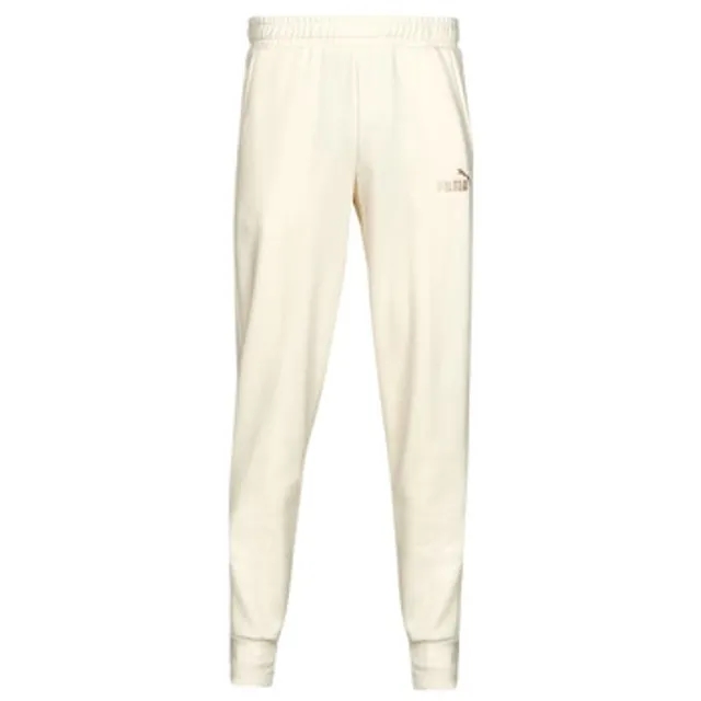 Puma  ESS+ EMBROIDERY LOGO PANT  men's Sportswear in Beige