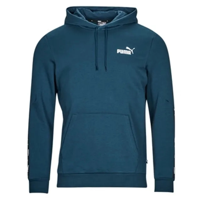 Puma  ESS+ TAPE HOODIE  men's Sweatshirt in Marine