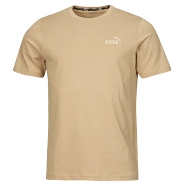 Puma  ESS SMALL LOGO TEE (S)  men's T shirt in Beige