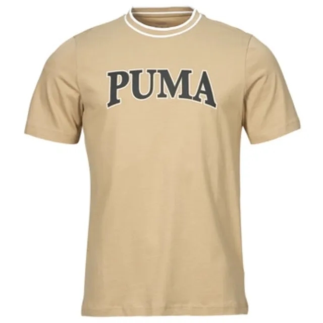 Puma  PUMA SQUAD BIG GRAPHIC TEE  men's T shirt in Beige