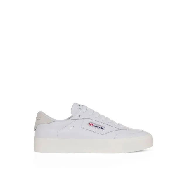 Superga  3843 NEW CLUB S UP COMFORT LEATHER  women's Shoes (Trainers) in White