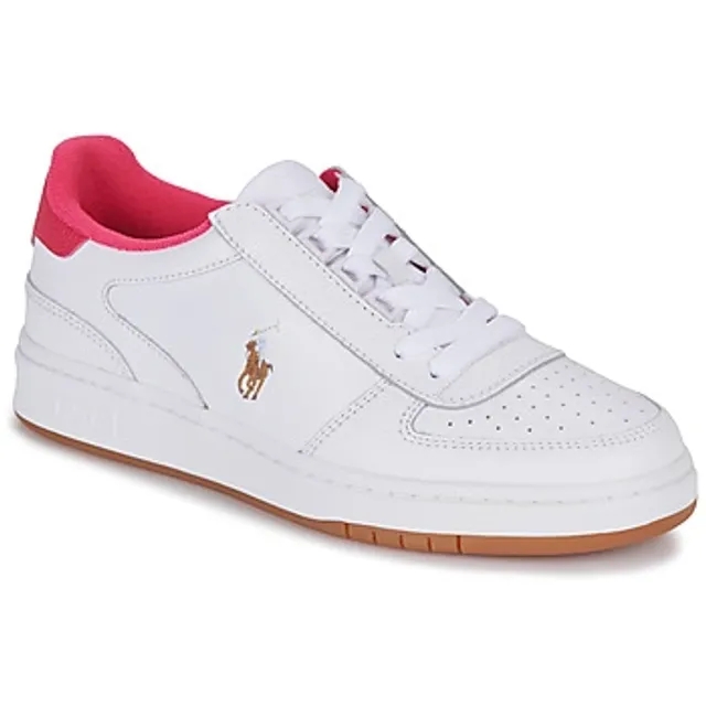 Polo Ralph Lauren  POLO CRT PP-SNEAKERS-LOW TOP LACE  women's Shoes (Trainers) in White