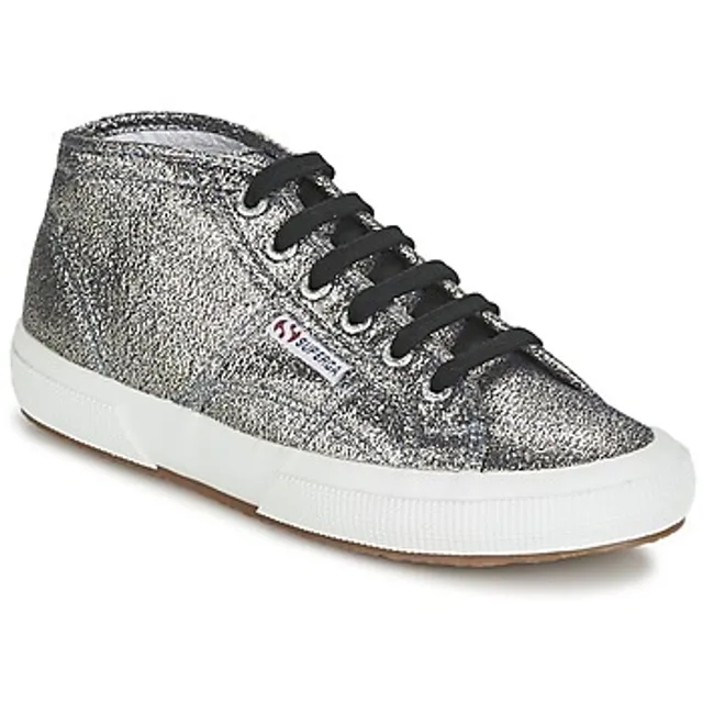Superga  2754 LAMEW  women's Shoes (High-top Trainers) in Silver