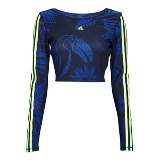 adidas  FARM CROP LS  women's Sweatshirt in Blue