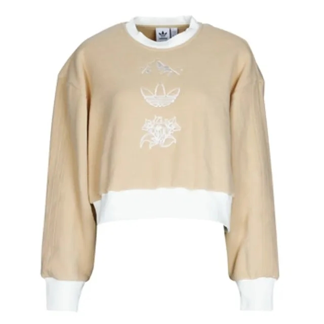 adidas  GRAPHIC SWEATER  women's Sweatshirt in Beige