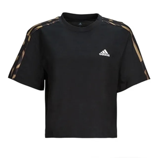 adidas  VIBAOP 3S CRO T  women's T shirt in Black