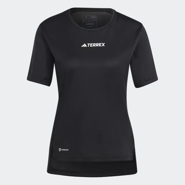 adidas  Multi T-Shirt  women's T shirt in Black